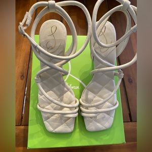 Sam Edelman Maven Ivory Leather Heel